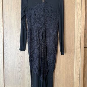 Elegant Black Lace Dress